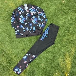 Adidas floral tracksuit